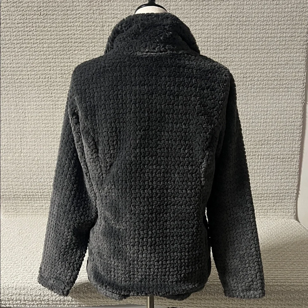 The North Face Kids charcoal Jacket with Pink Lining